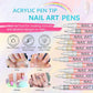 🎁Kerstcadeau🎄12-kleurige professionele nail art penset