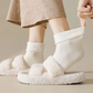 🧦 Dikke, warme effen kuitsokken voor dames