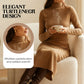 Elegante Coltrui Bodycon Jurk met Lange Mouwen