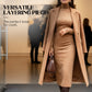 Elegante Coltrui Bodycon Jurk met Lange Mouwen