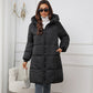 Warme en knusse, winddichte lange winterjas voor dames