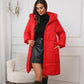Warme en knusse, winddichte lange winterjas voor dames