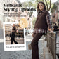 Elegante tweedelige lounge set voor dames met shirt en broek