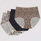 Naadloos damesondergoed met hoge taille en dierenprint