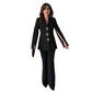 Elegante tweedelige set voor dames met blazer met gesplitste mouwen en broek