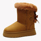 Damesplatformschoenen met strikdetail