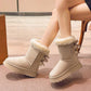 Damesplatformschoenen met strikdetail