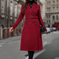 Klassieke trenchcoat voor dames met dubbele knoopsluiting en riem