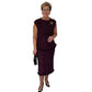 Elegante mouwloze blouse en rok voor dames, 2-delige set