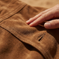 Retro western suède overall met franjes