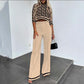 Dames Twee-delige Set: Elegante Crop Top & Wijde Broek
