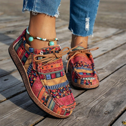 Lichtgewicht veterschoenen voor dames
