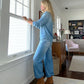 Damespyjama-set in denimlook van zacht, elastisch materiaal