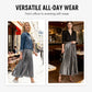 Mooie metallic geplooide midi-rokken voor dames