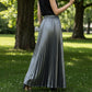 Mooie metallic geplooide midi-rokken voor dames