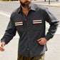 Heren shirt met warme voering en contrasterende zakken