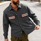 Heren shirt met warme voering en contrasterende zakken