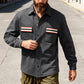 Heren shirt met warme voering en contrasterende zakken