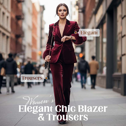Elegante chique blazer en broek voor dames