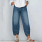 🔥2026 Hot Sale🔥Casual cropped jeans met wijde pijpen voor dames