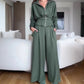 Elegante outfit met hoge taille en ritssluiting
