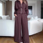Elegante outfit met hoge taille en ritssluiting