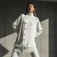 Women's High-Neck Button-Up Cardigan