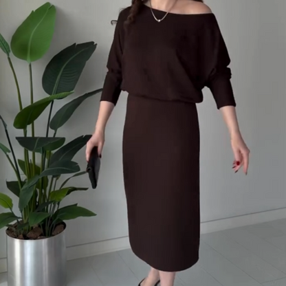 💕2026 Nieuw binnen: modieuze en elegante off-shoulder jurk