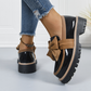 Elegante loafers met strik en dikke hak voor dames
