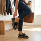 Elegante loafers met strik en dikke hak voor dames