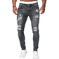 👖 60% KORTING! 🔥 Stijlvolle skinny jeans met een verwassen look voor heren – Slim fit, ademend katoen en stoere scheurdetails