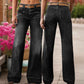 🎁2026 Nieuw binnen💥 Retro flare jeans voor dames met zakken