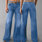 🎁2026 Nieuw binnen💥 Retro flare jeans voor dames met zakken