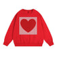 Unisex casual sweatshirt met ronde hals