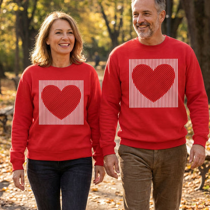 Unisex casual sweatshirt met ronde hals