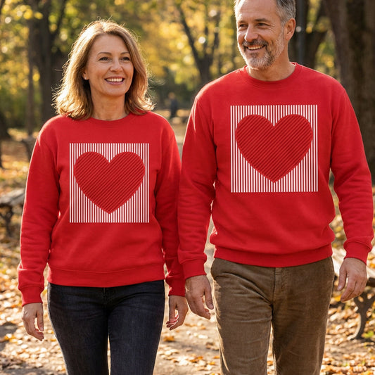 Unisex casual sweatshirt met ronde hals