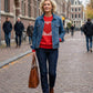 Unisex casual sweatshirt met ronde hals