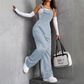 Dames Retro Cargo Overalls met Zakken
