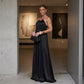 Elegante halternek maxi-jurk met open rug voor dames