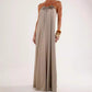 Elegante halternek maxi-jurk met open rug voor dames
