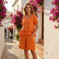 🌸Tweedelig casual linnen ensemble voor dames