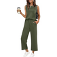 🎁2026 Nieuw binnen 50% KORTING💥Damesmouwloze top & broek met trekkoord set