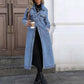 📢📢49% KORTING !!!⏰Casual lange denimjas met knopen voor dames