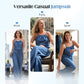 Dames mouwloze jumpsuit met trekkoord in de taille voor de zomer