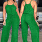 Dames mouwloze jumpsuit met trekkoord in de taille voor de zomer