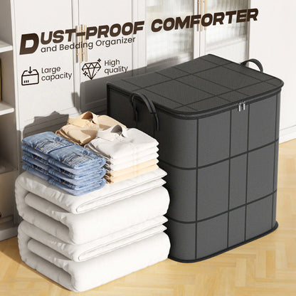 🧺💥 50% KORTING! Stop met het proppen van je dekbed in een kapotte vuilniszak! Deze gigantische stofhoes met rits en stevige handvatten slikt je hele winteruitzet, beschermt tegen stof, en overleeft elke verhuizing!