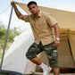 🩳 TIJDELIJKE AANBIEDING: 50% KORTING! 🪖 Camouflage-cargoshorts voor heren voor de zomer – slijtvast, met veel zakken, verstelbare taille ✨
