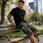 🩳 TIJDELIJKE AANBIEDING: 50% KORTING! 🪖 Camouflage-cargoshorts voor heren voor de zomer – slijtvast, met veel zakken, verstelbare taille ✨