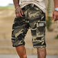 🩳 TIJDELIJKE AANBIEDING: 50% KORTING! 🪖 Camouflage-cargoshorts voor heren voor de zomer – slijtvast, met veel zakken, verstelbare taille ✨
