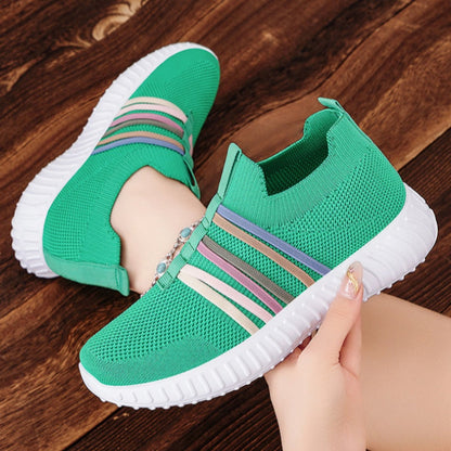👟 🏃 Ademende damessneakers van mesh om zo aan te trekken – licht, comfortabel en perfect voor dagelijks gebruik 🌸